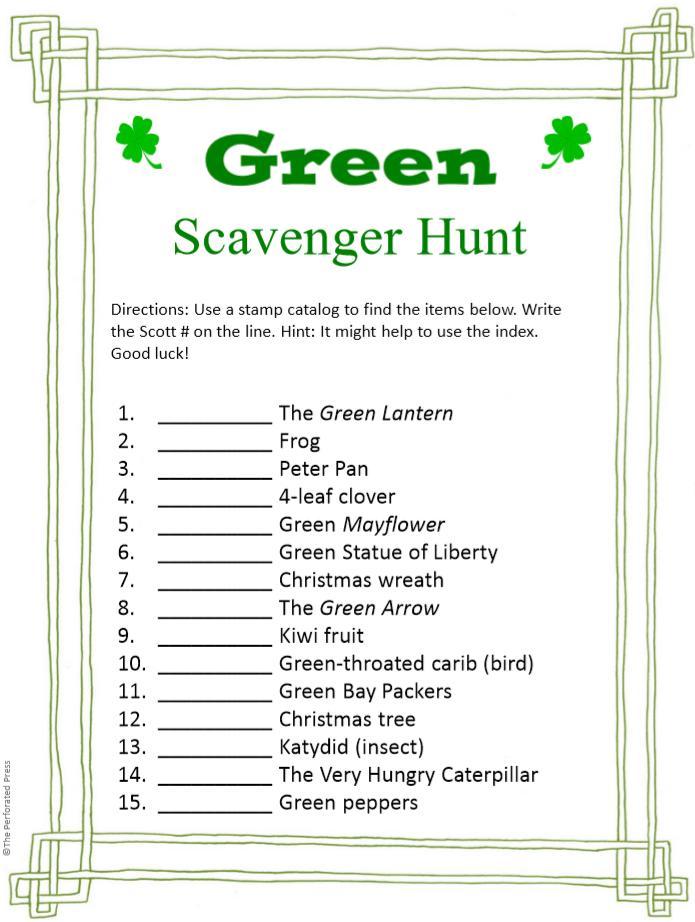 Green Scavenger Hunt