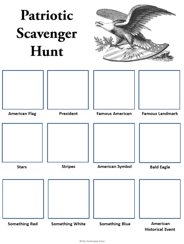 Patriotic Scavenger Hunt