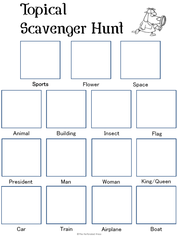 Topical Scavenger Hunt